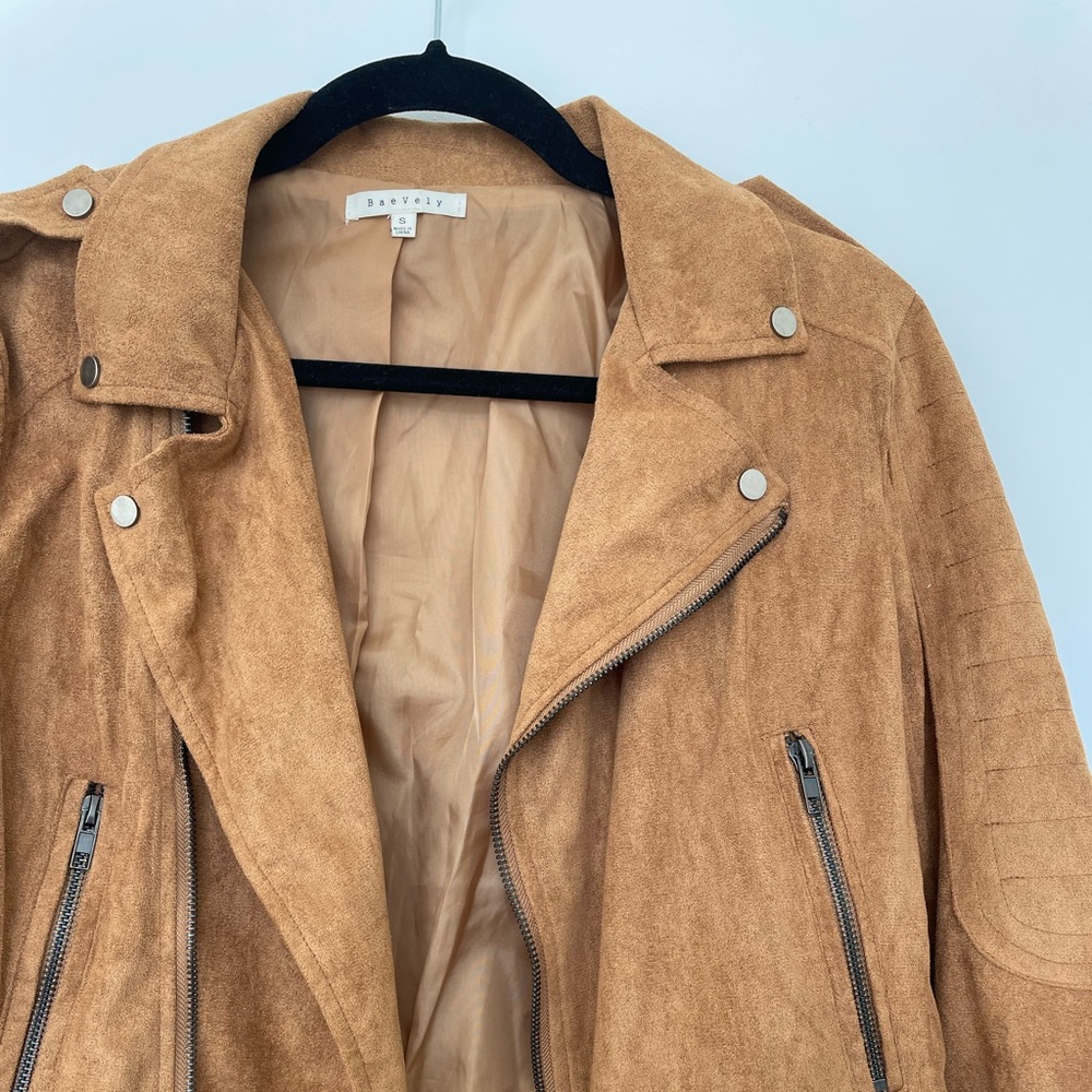 BaeVely Tan Suede Jacket